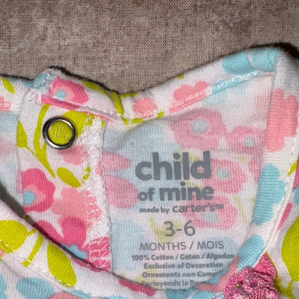 Carter's Pink and Blue Floral Diaper Cover Set - Picture 2 of 2